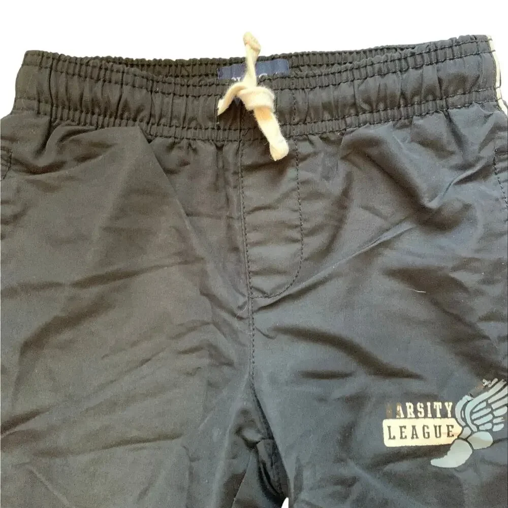 Children's Place Boys XS Sz 4 Black Varsity League Warm Up Pants Windbreaker
